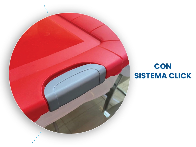 Caja organizadora plástica traslúcida 42 Lts.