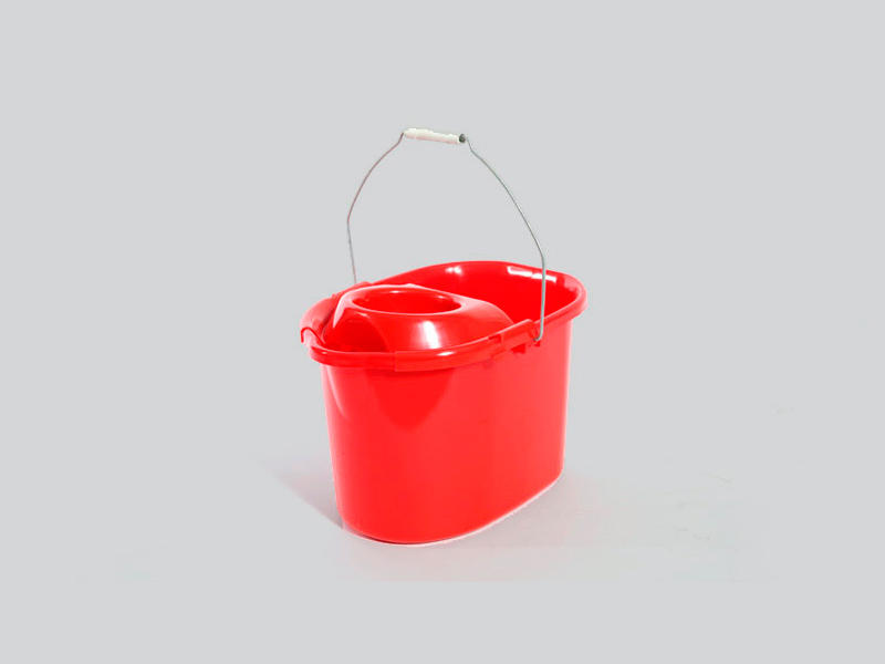 Balde 16 Lts. Manija metálica c/ Escurridor mopa - LINEA PREMIUM